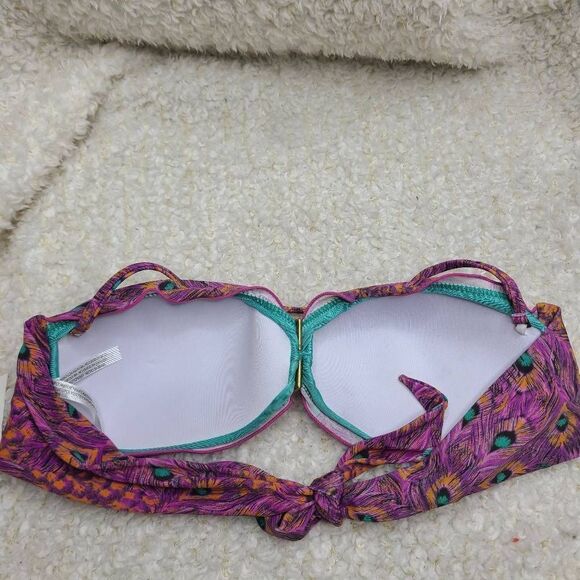 Sofia by Vix Swimwear San Isidro Bandeau Bikini Top NWT sz Small - Picture 2 of 4